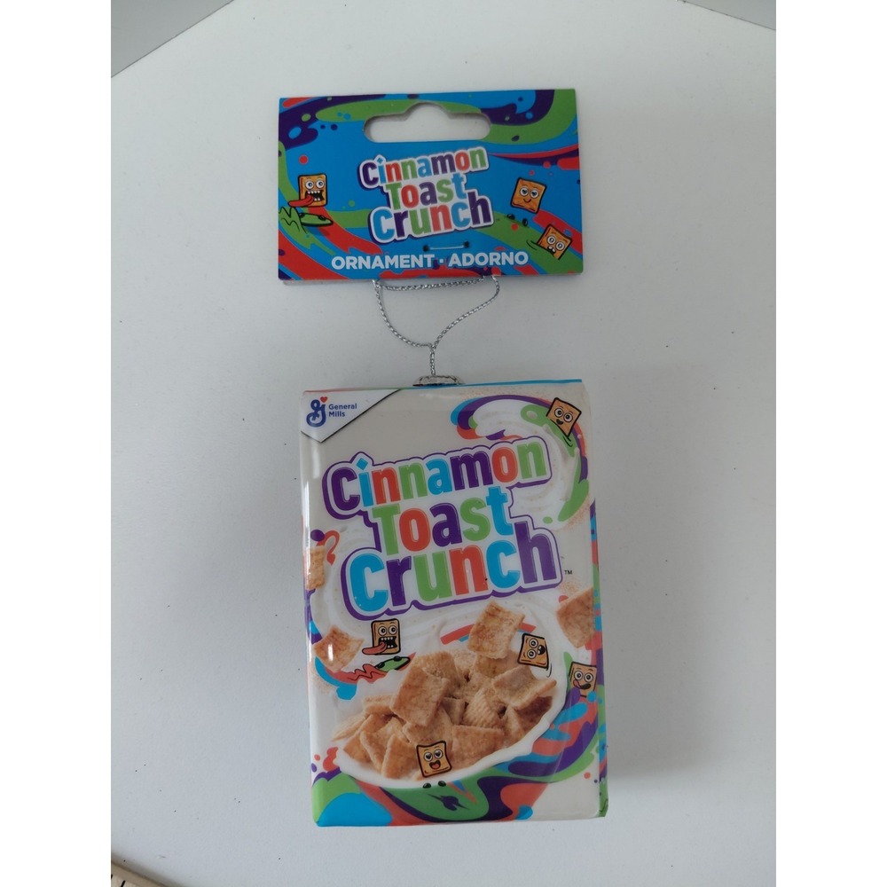 Cinnamon Toast Crunch Decoupage Holiday Christmas Ornament NWT